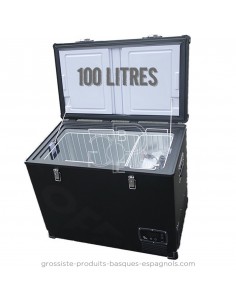 Glacière électrique Professionnelle à compression 100 L, allume cigare et secteur